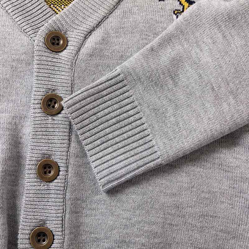    Gray-Cute-Knitted-Sweater-for-Boys-Cartoon-Dinosaur-Crocodile-Long-Sleeve-Knit-Cardigan-V009-Sleeve