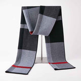 Gray-Luxurious-Winter-Scarf-Premium-Cashmere-Feel-Unique-Design-Selection-D011