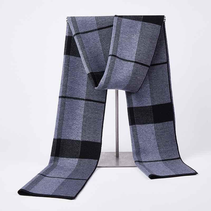 Gray-Mens-Winter-Warm-Cashmere-Scarf-Plaid-Tassel-Scarf-for-Men-Soft-Long-Cotton-D014