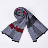 Gray-Winter-Warm-Scarfs-for-Women-And-Men-Cashmere-Feel-Large-Scarf-Fashion-Poncho-Long-Shawls-Grid-Wraps-Scarves-Super-Soft-Light-D007-Front