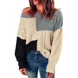 Gray-Women-Sweater-Long-Sleeve-Color-Block-Knit-Pullover-Sweaters-Crew-Neck-Patchwork-Casual-Loose-Jumper-Tops-K144