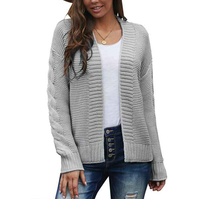Gray-Womens-Cable-Knit-Cardigan-Sweaters-Casual-Loose-Open-Front-Knitted-Outerwear-K123