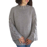 Gray-Womens-Casual-Long-Sleeve-Sweaters-Crew-Neck-Solid-Color-Soft-Ribbed-Knitted-Oversized-Pullover-Loose-Fit-Jumper-K052