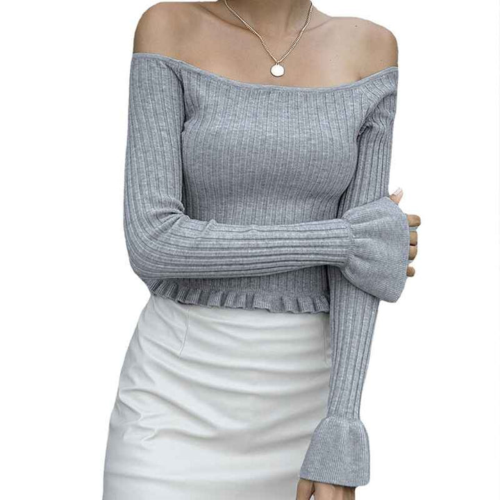 Gray-Womens-Casual-Off-Shoulder-Sweaters-Ribbed-Knit-Long-Sleeve-Loose-Fit-Oversized-Pullover-Sweater-K374