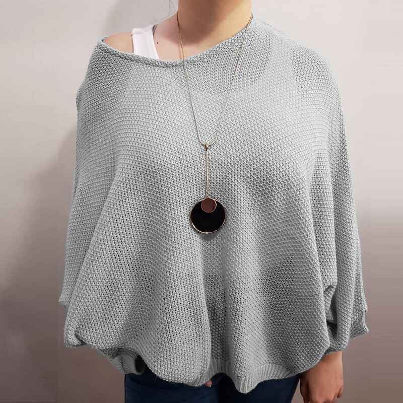 Gray-Womens-Crochet-Hollow-Out-Sweater-Oversized-Loose-Sweater-Solid-Color-Knit-Sweater-Off-Shoulder-Sweaters-Pullover-K051