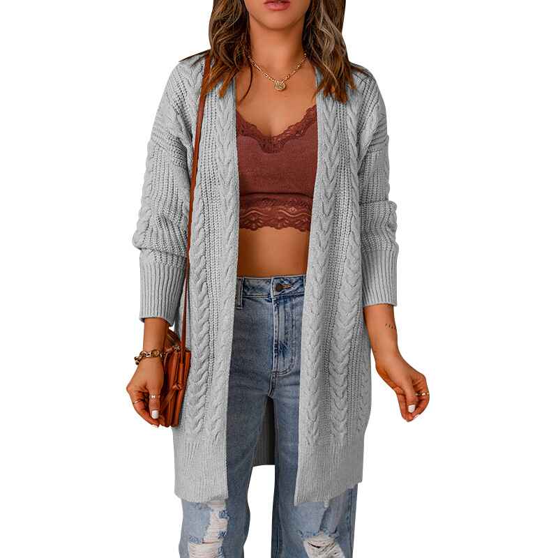 Gray-Womens-Long-Sleeve-Cable-Knit-Cardigan-Sweaters-Open-Front-Fall-Outwear-Coat-K102