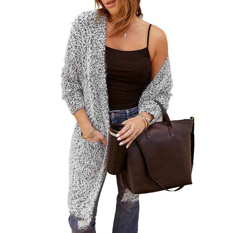 Gray-Womens-Oversized-Open-Front-Knitted-Sweater-Cardigans-Plus-Size-Long-Sleeve-Casual-Outwear-with-Pockets-K122