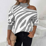Gray-Womens-Sweaters-Cold-Shoulder-Long-Sleeve-Sweater-Zebra-Striped-Print-Color-Block-Knit-Sweater-Pullover-Tops-K267
