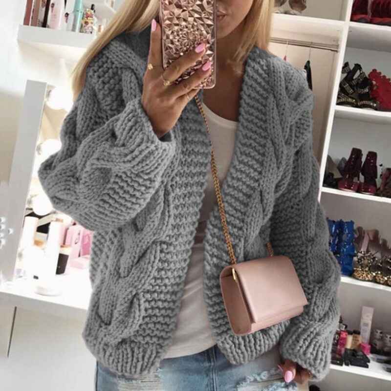 Gray-Womens-Winter-Open-Front-Long-Sleeve-Chunky-Cable-Knit-Cardigan-Sweater-Coats-K065