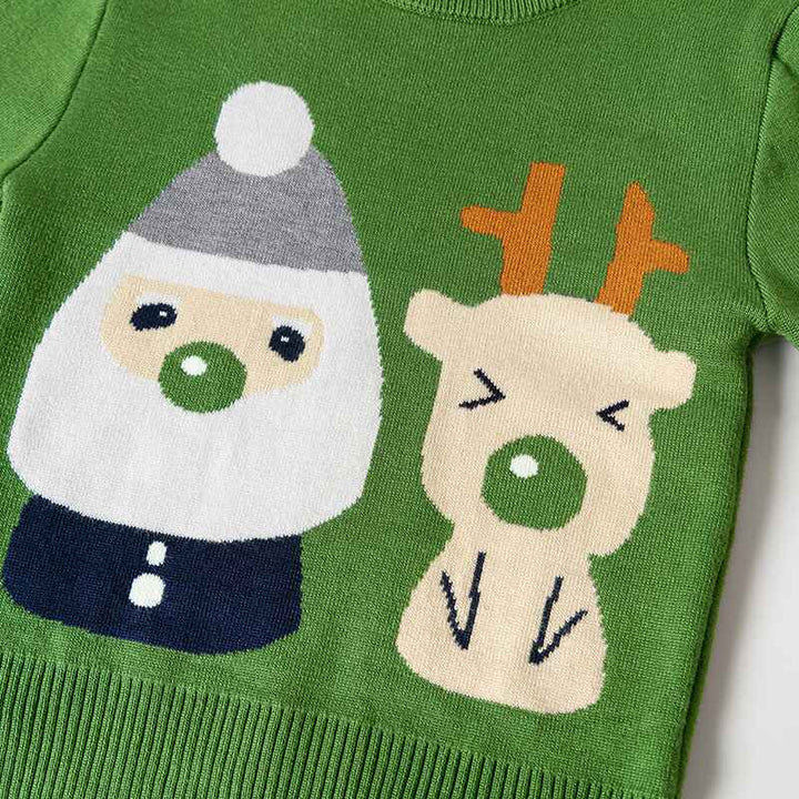 Green-Baby-Boys-Girls-Christmas-Sweater-Toddler-O-Neck-Knitted-Cotton-Sweater-V052-Pattern