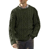 Green-Mens-Oversized-Knit-Sweater-Solid-Vintage-Pullover-Sweater-Unisex-Woven-Crewneck-Knitted-Tops