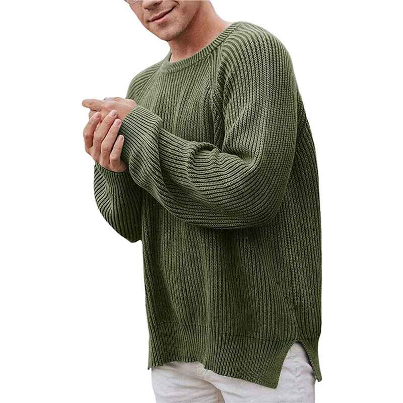 Green-Mens-Pullover-Sweater-Slim-Fit-Winter-Casual-Chunky-Ribbed-Knit-Twisted-Long-Sleeve-Sweaters-G010