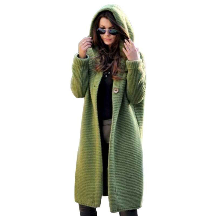 Green-Womens-Casual-Long-Sleeve-Open-Cardigan-Warm-Hooded-Outwear-Coat-Cable-Knit-Long-Cardigan-Sweaters-K036