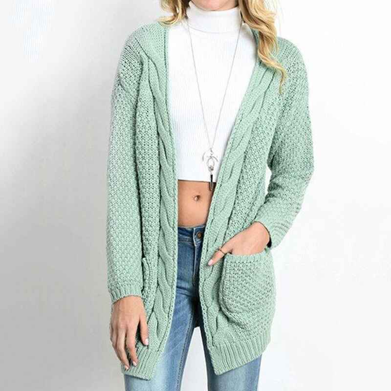 Green-Womens-Fashion-Open-Front-Long-Sleeve-Cardigans-Sweaters-Coats-with-Pockets-K070