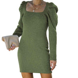 Green-Womens-Knit-Bodycon-Mini-Sweater-Dress-Long-Sleeve-One-Shoulder-Date-Night-Dress-Sexy-Party-Dresses-K212