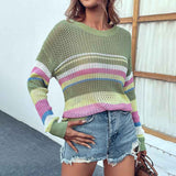 Green-Womens-Sweaters-Long-Sleeve-Crew-Neck-Color-Block-Striped-Oversized-Casual-Knitted-Pullover-Tops-K234