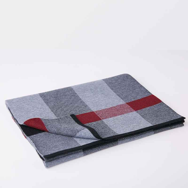 Grey-Mens-Fashion-Scarves-for-Winter-Cashmere-Feel-Scarf-for-Men-D005-Front