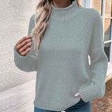 Grey-Womens-Fall-Long-Sleeve-Turtleneck-Casual-Loose-Chunky-Knitted-Pullover-Sweater-Jumper-Tops-K406