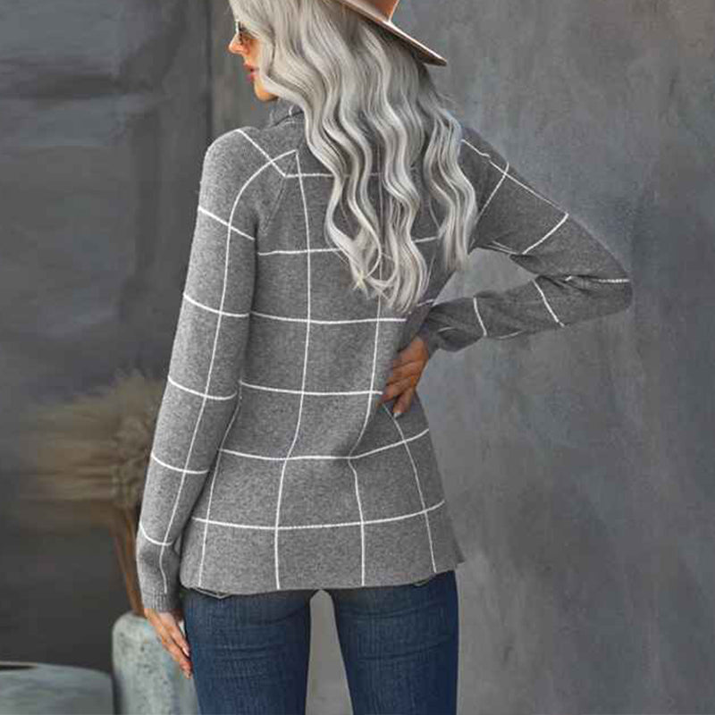 Grey-Womens-Sweaters-Fall-Fashion-Wrap-Cowl-Neck-Sweaters-Long-Sleeve-Asymmetric-Pullover-Ladies-Sweaters-K141-Back