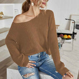 Khaki-Women-Criss-Cross-V-Back-Sweaters-Fall-Trendy-Long-Sleeve-Crewneck-Knitted-Pullover-Jumper-Top-K295