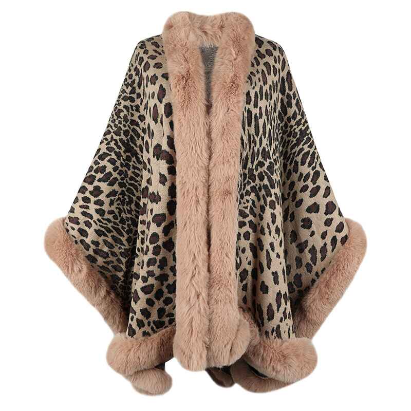 Khaki-Women-Leopard-Print-Cashmere-Feel-Winter-Scarf-Fashion-Soft-Warm-Pashmina-Blanket-Shawl-Wrap-K469