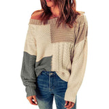 Khaki-Women-Sweater-Long-Sleeve-Color-Block-Knit-Pullover-Sweaters-Crew-Neck-Patchwork-Casual-Loose-Jumper-Tops-K144