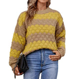 Khaki-Women-Sweaters-Long-Sleeve-Crew-Neck-Color-Block-Striped-Oversized-Casual-Knitted-Pullover-Tops-K429