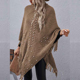 Khaki-Womens-Fall-Winter-Turtleneck-Poncho-Sweater-Fashion-Chunky-Knit-Cape-Wrap-Sweaters-Pullover-Jumper-Tops-K384