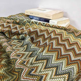 Knitted-Soft-Lightweight-Vintage-Yellow-Throw-Blanket-Detailimage