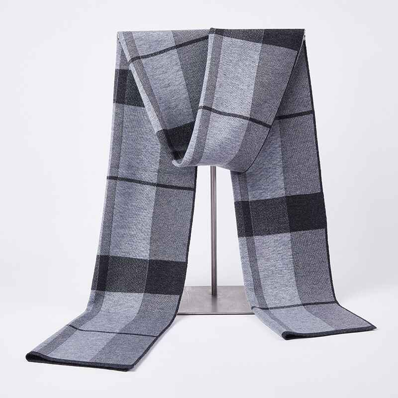 Light-Gray-Mens-Winter-Warm-Cashmere-Scarf-Plaid-Tassel-Scarf-for-Men-Soft-Long-Cotton-D014