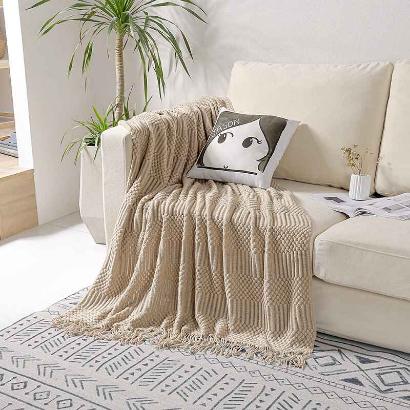 Lightweight-Soft-Knit-Blanket-with-Tassel-Decorative-Cozy-Farmhouse-Throw-Blankets-khaki