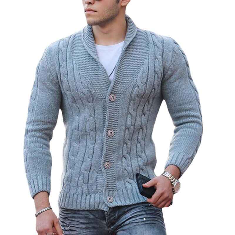 MenS-Long-Sleeve-Soft-Touch-Shawl-Collar-Cardigan-G065