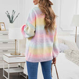 Multicolor-Womens-Cardigan-Color-Block-Striped-Draped-Kimono-Cardigans-Long-Sleeve-Open-Front-Casual-Knit-Sweaters-Coat-Outwear-K110-Back