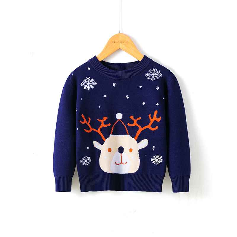 Navy-Blue-Toddler-Boy-Girl-Christmas-Sweater-Kids-Knite-Leopard-Pullover-Xmas-Reindeer-Elk-Snowman-Cartoon-Sweatshirts-Tops-V038