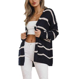 Navy-Blue-Womens-Long-Cardigan-Open-Front-Color-Block-Cardigan-Knit-Sweaters-K074
