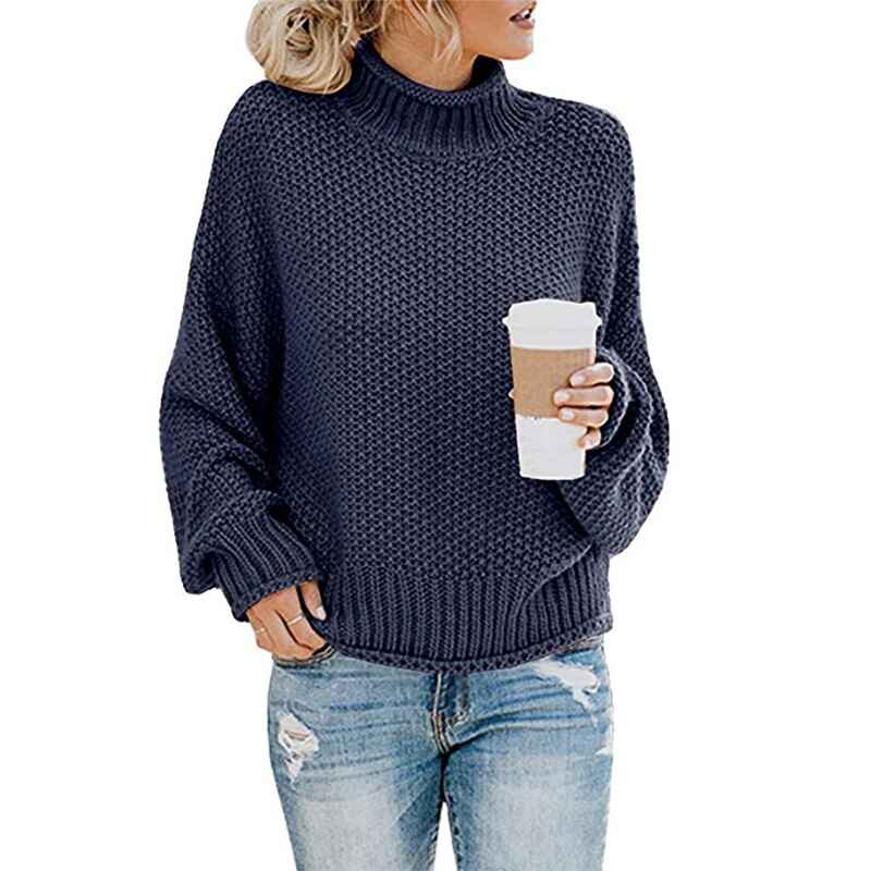 Navy-Blue-Womens-Turtleneck-Batwing-Sleeve-Loose-Oversized-Chunky-Knitted-Pullover-Sweater-Jumper-Tops-K064
