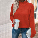 Orange-Red-Womens-Fall-Long-Sleeve-Turtleneck-Casual-Loose-Chunky-Knitted-Pullover-Sweater-Jumper-Tops-K406