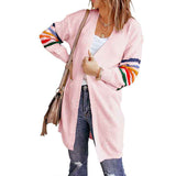 Pink-Color-Block-Striped-Open-Front-Long-Cardigans-for-Women-Comfy-Knit-Sweater-Coat-Outwear-K121