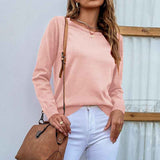 Pink-Fall-Womens-Solid-Color-Sporty-Sweatshirt-Casual-Loose-Crew-Neck-Long-Sleeves-Pullover-Ribbed-Cuffs-Hem-Tops-K478