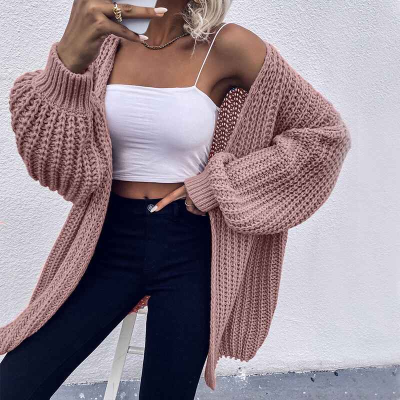 Pink-Womens-2022-Winter-Open-Front-Long-Sleeve-Chunky-Cable-Knit-Cardigan-Sweater-Coats-K037