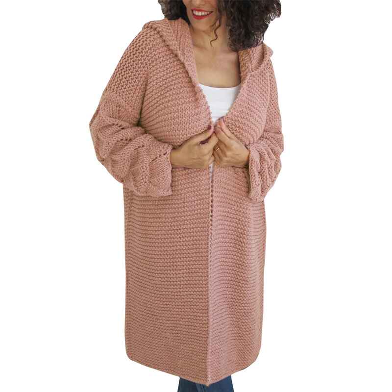 Pink-Womens-Casual-Long-Sleeve-Open-Front-Hooded-Cardigan-Sweater-Oversized-Striped-Knitted-Pockets-Jacket-Coats-K034