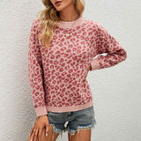 Pink-Womens-Long-Sleeve-Letter-Graphic-Drop-Shoulder-Pullover-Sweatshirt-Top-K428-Front-2