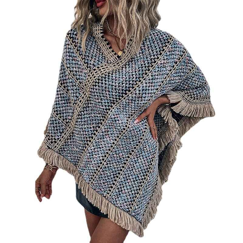 Ponchos-for-Women-Women-Ponchos-and-Wraps-Winter-Retro-Stylish-Poncho-Shawl-for-Women-K424