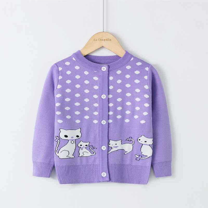 Purple-Baby-Girls-Knit-Long-Sleeve-Cardigan-Sweater-Toddler-Cotton-Outerwear-Coat-V015