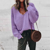 Purple-Sweaters-for-Women-Long-Sleeve-V-Neck-Solid-Color-Fashion-Tops-K007