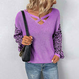    Purple-Womens-Fall-Pullover-Sweater-Tops-Leopard-Print-Knitted-Sweaters-Jumper-Tops-Long-Sleeve-Cable-Knit-Sweaters-Sweatshirt-K413