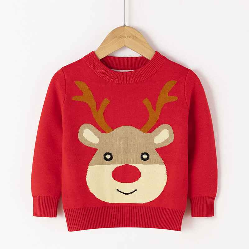 Red-Baby-Boys-Girls-Christmas-Sweater-Toddler-O-Neck-Knitted-Cotton-Sweater-V031