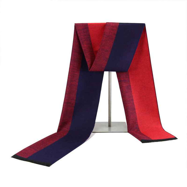 Red-Blue-Mens-Scarf-Knitted-Scarves-for-Female-Retro-Striped-Winter-Bandana-D015
