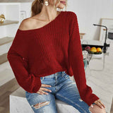 Red-Women-Criss-Cross-V-Back-Sweaters-Fall-Trendy-Long-Sleeve-Crewneck-Knitted-Pullover-Jumper-Top-K295