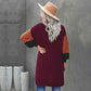 Red-Womens-Cable-Knit-Open-Front-Long-Sleeve-Cardigan-Sweater-with-Pocket-K103-Back